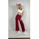 Spodnie z rozszerzaną nogawką Ibiza Crimson Red LaFitwear