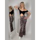 Bayamo Pink Leo short sleeve dance jumpsuit LaFitwear