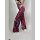 Spodnie z szerokimi nogawkami Campana Purple Leo LaFitwear