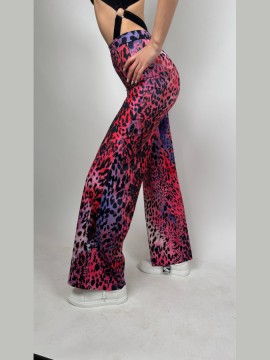 Wide leg pants Campana Purple Leo LaFitwear