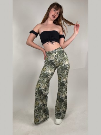 Spodnie z szerokimi nogawkami Campana Peach LaFitwear
