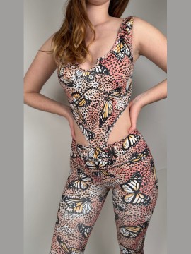 Kombinezon taneczny na ramiączkach Suriname Butterfly LaFitwear