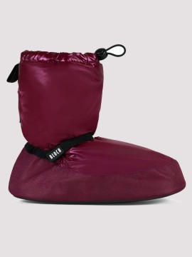  Metallic Warm Up Booties Burgundy Bloch