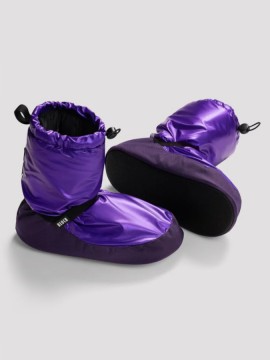  Metallic Warm Up Booties Vibrant Purple Bloch