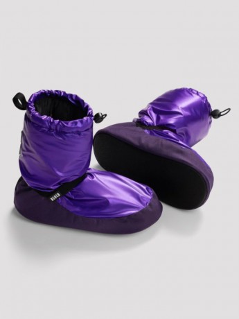  Metallic Warm Up Booties Vibrant Purple Bloch