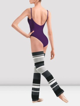 Getry długie w paski - ocieplacze Striped Leg Warmers Black Bloch