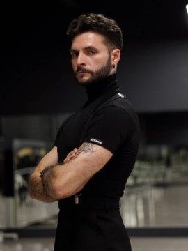 Tom Turtle neck T-shirt with short sleeves for men