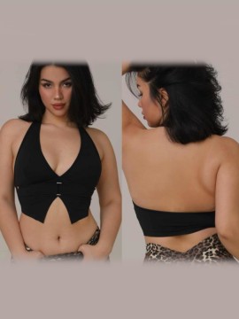Top taneczny kamizelka Aruba Black LaFitwear