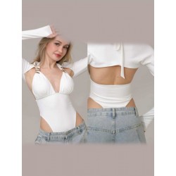 Set taneczny body i bolerko Salta White LaFitwear