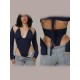 Dance set leotard & shrug Salta Marine LaFitwear