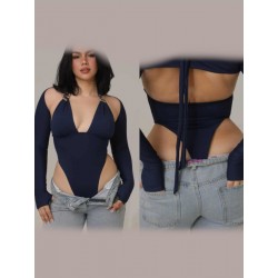 Dance set leotard & shrug Salta Marine LaFitwear