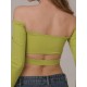Top taneczny odkryte ramiona Salvador Lime LaFitwear