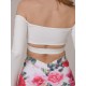 Top taneczny odkryte ramiona Salvador White LaFitwear