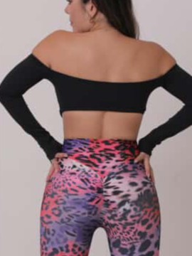 Kombinezon taneczny długi rękaw Toledo Purple Leo LaFitwear