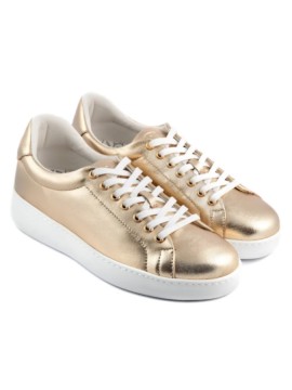 Portdance Groovies DUBAI Gold Leather / White Sole sneakers