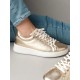 Portdance Groovies DUBAI Gold Leather / White Sole sneakers