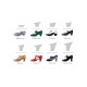 Buty do flamenco M107 Mosaique Cordones Anta Burdeos Choral Burdeos 6 cm Begoña Cervera