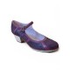Flamenco shoes M108 Mosaique Correa Peonia Burdeos Box Burdeos 5 cm Begoña Cervera