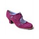 Flamenco shoes M108 Mosaique Correa Peonia Burdeos Box Burdeos 5 cm Begoña Cervera