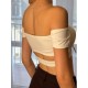 Mendoza White off-shoulder sleeve dance top LaFitwear