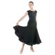 Long skirt for standard with hidden crinoline