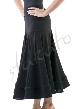 Long skirt for standard with hidden crinoline