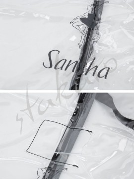 Transparent garment bag Sansha