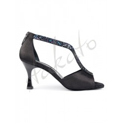 Portdance model PD806 Multicolour Black Glitter