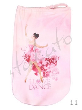 I LOVE DANCE pointe shoe bag