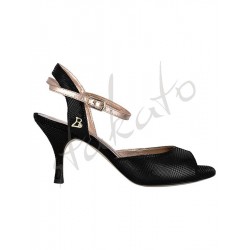 Tangolera model IRIS (A2) Scozia Nero Laminato Rosa T7