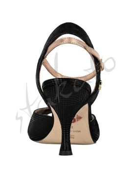 Tangolera model A2 Scozia Nero Laminato Rosa 