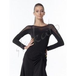 Paulina Blouse with mesh neckline