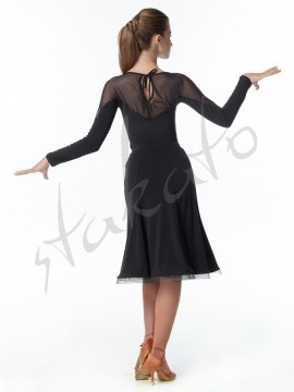 Paulina Blouse with mesh neckline